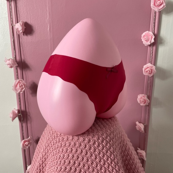 🌹 NWT - Medium - seamless comfy panties lingerie underwear thong  - red - Picture 3 of 4